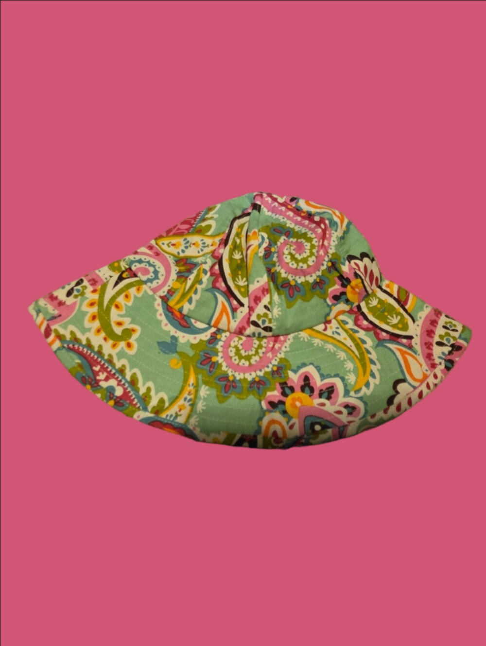 4/$25 Deal! Vera Bradley Aqua Paisley Bucket Hat